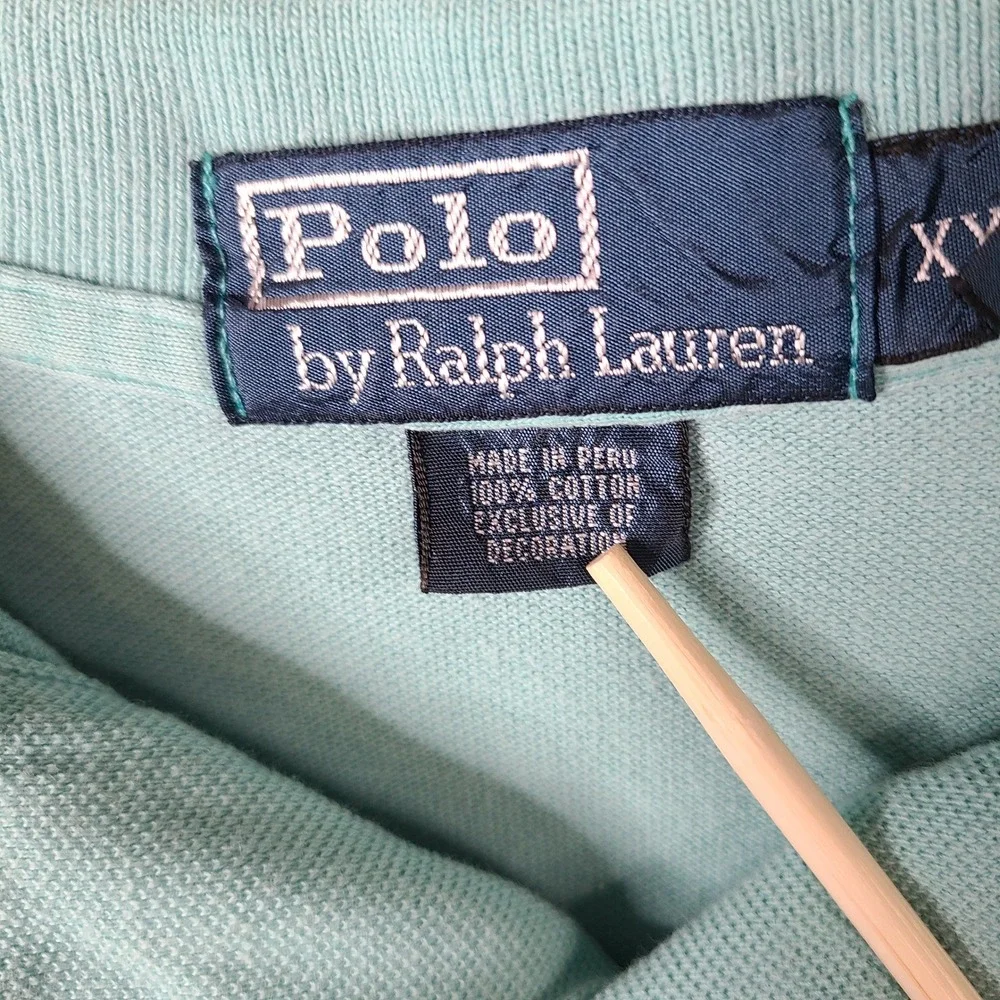Polo Ralph Lauren Shirt Mens XXL Blue Polo Classic‎ Fit Cotton Short Sleeve